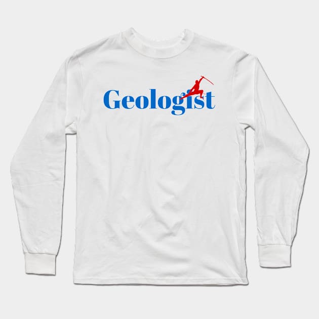 The Geologist Ninja Long Sleeve T-Shirt by ArtDesignDE